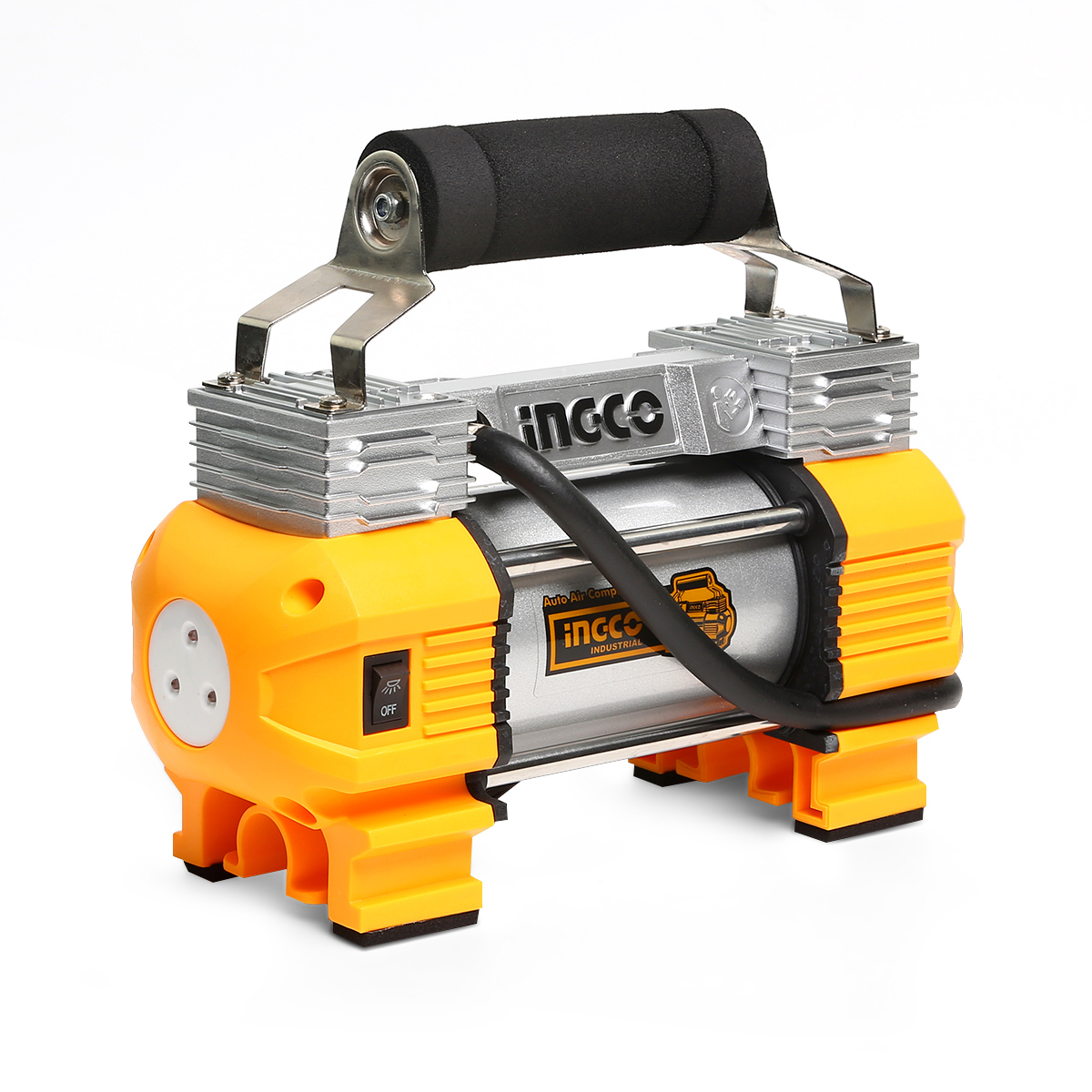 AAC2508 ปั๊มลมมินิ 12V-18A เสียบรถยนตร์