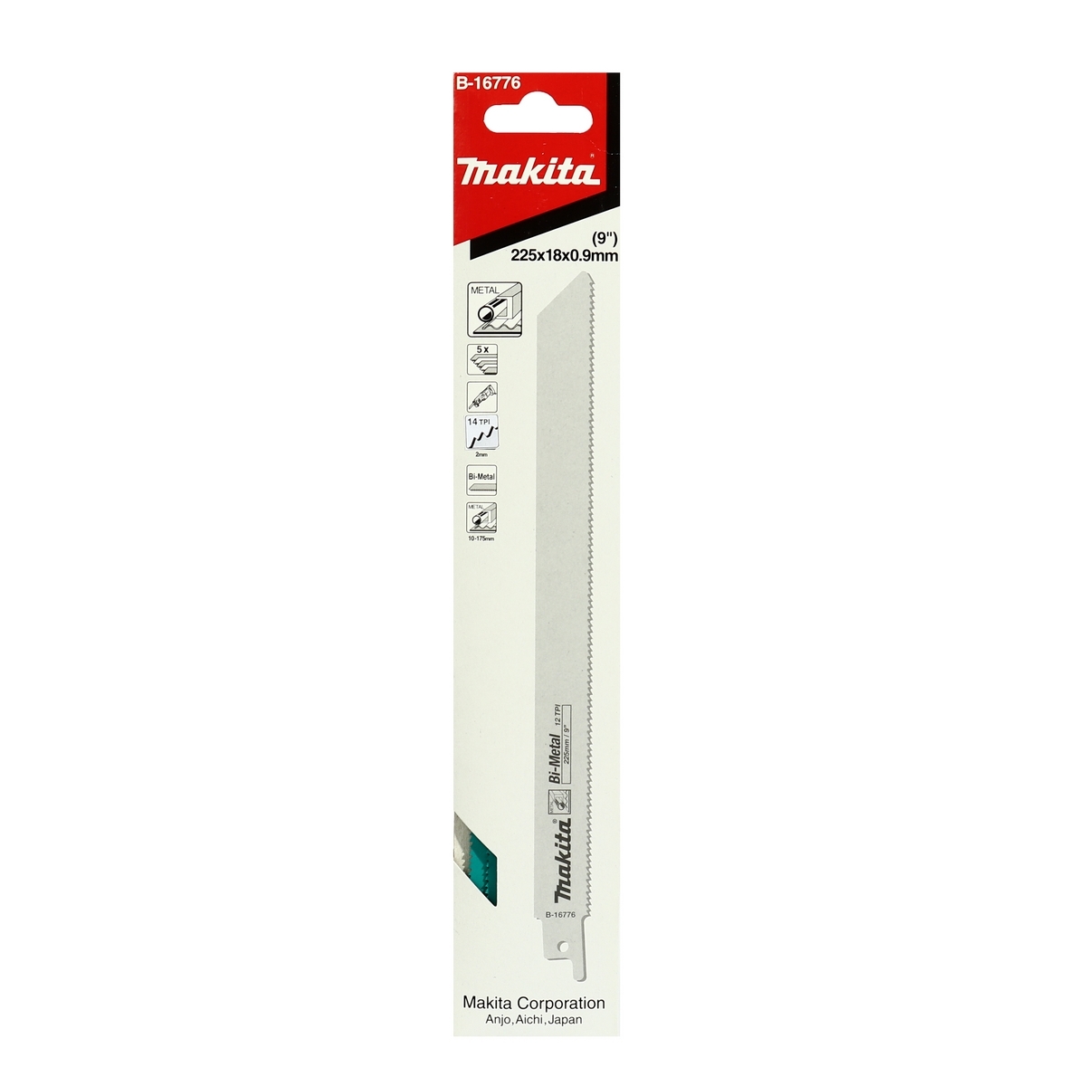 ใบเลื่อย JR3050T 14T/225MM/โลหะ(5PC/1PA)