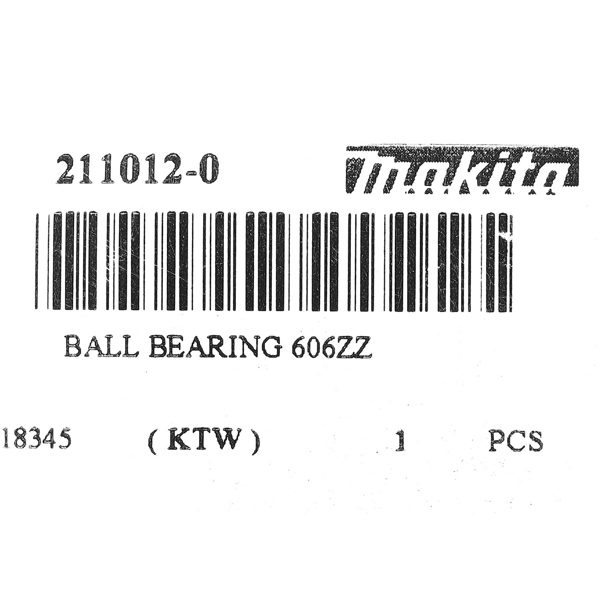 อะไหล่HR2021#36 BALL BEARING 606ZZ