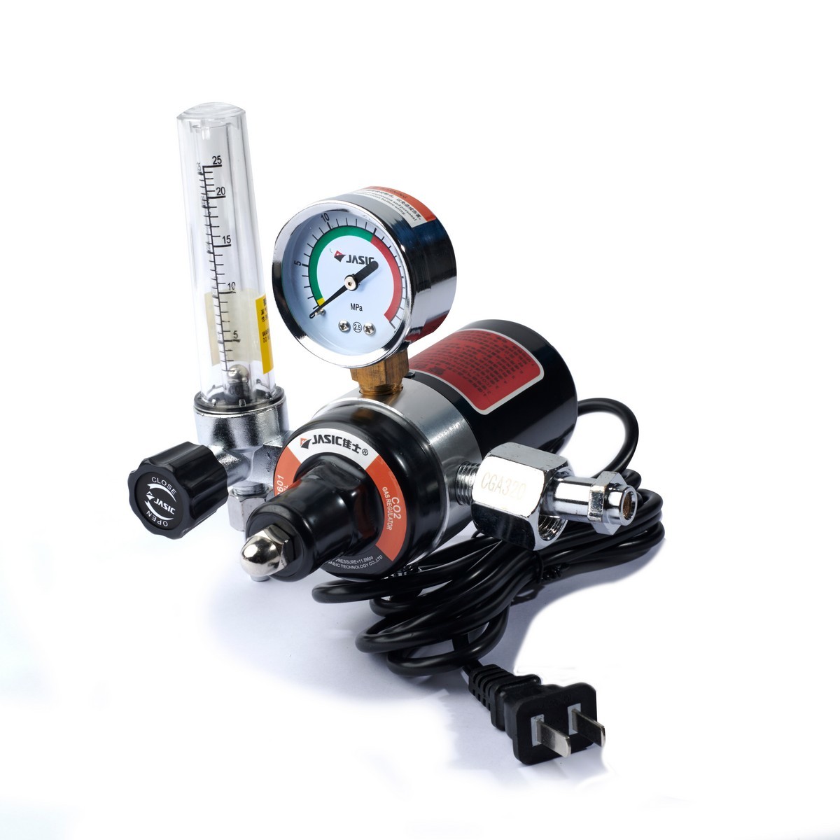 เกจ์วัดแรงดัน CO2 220V-150W (อลูมิเนียม)
