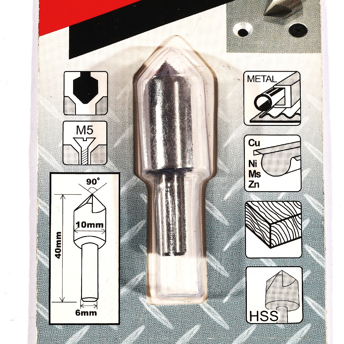 D-37390 ดอก COUNTERSINK 10MM 90 องศา