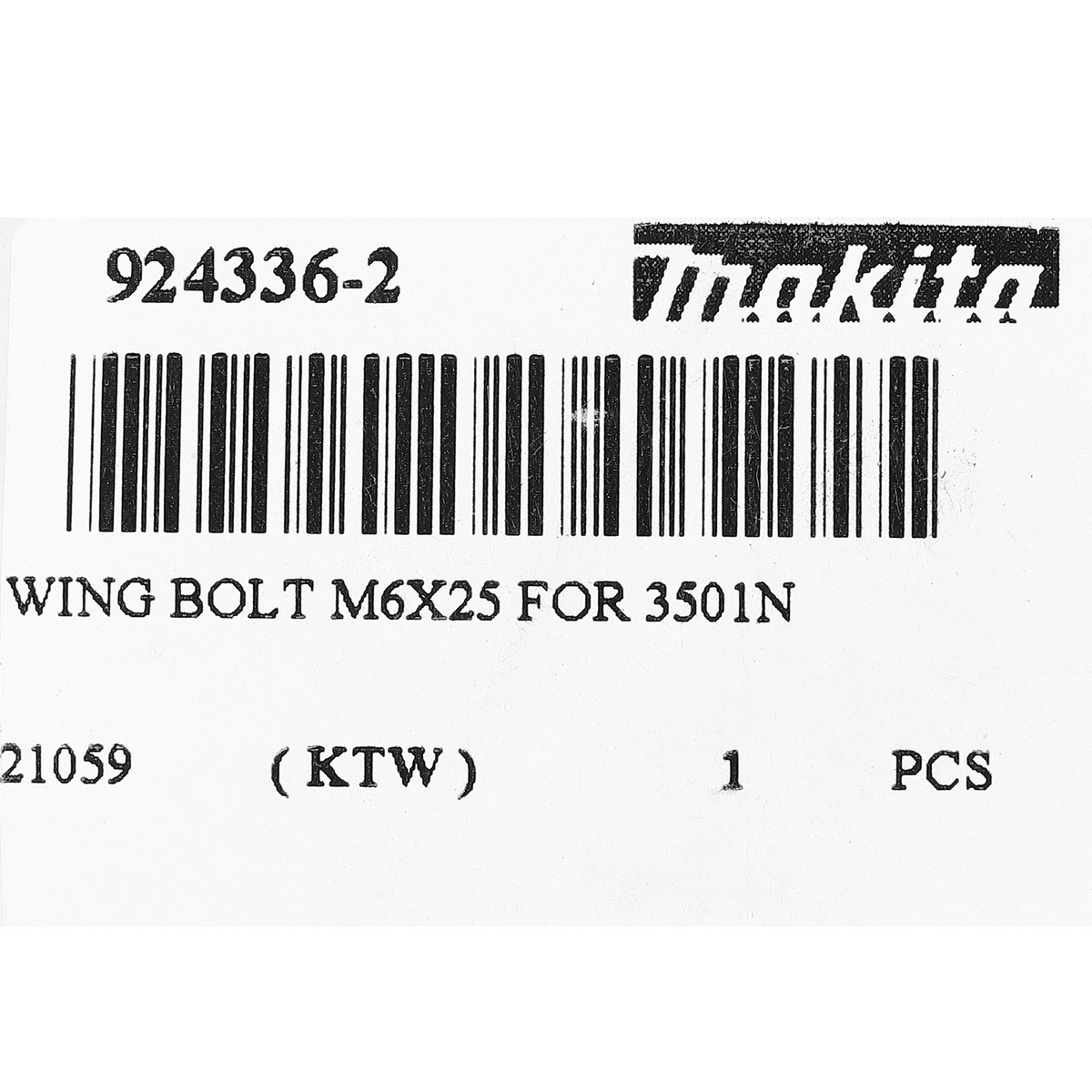 อะไหล่5402#76 น๊อตหางปลาM6X25(5401N)