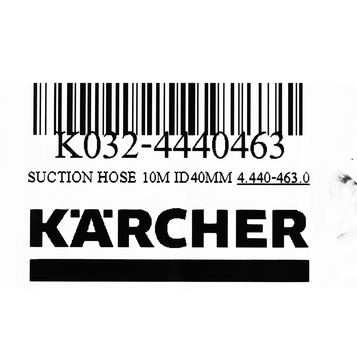 SUCTION HOSE 10M ID40MM