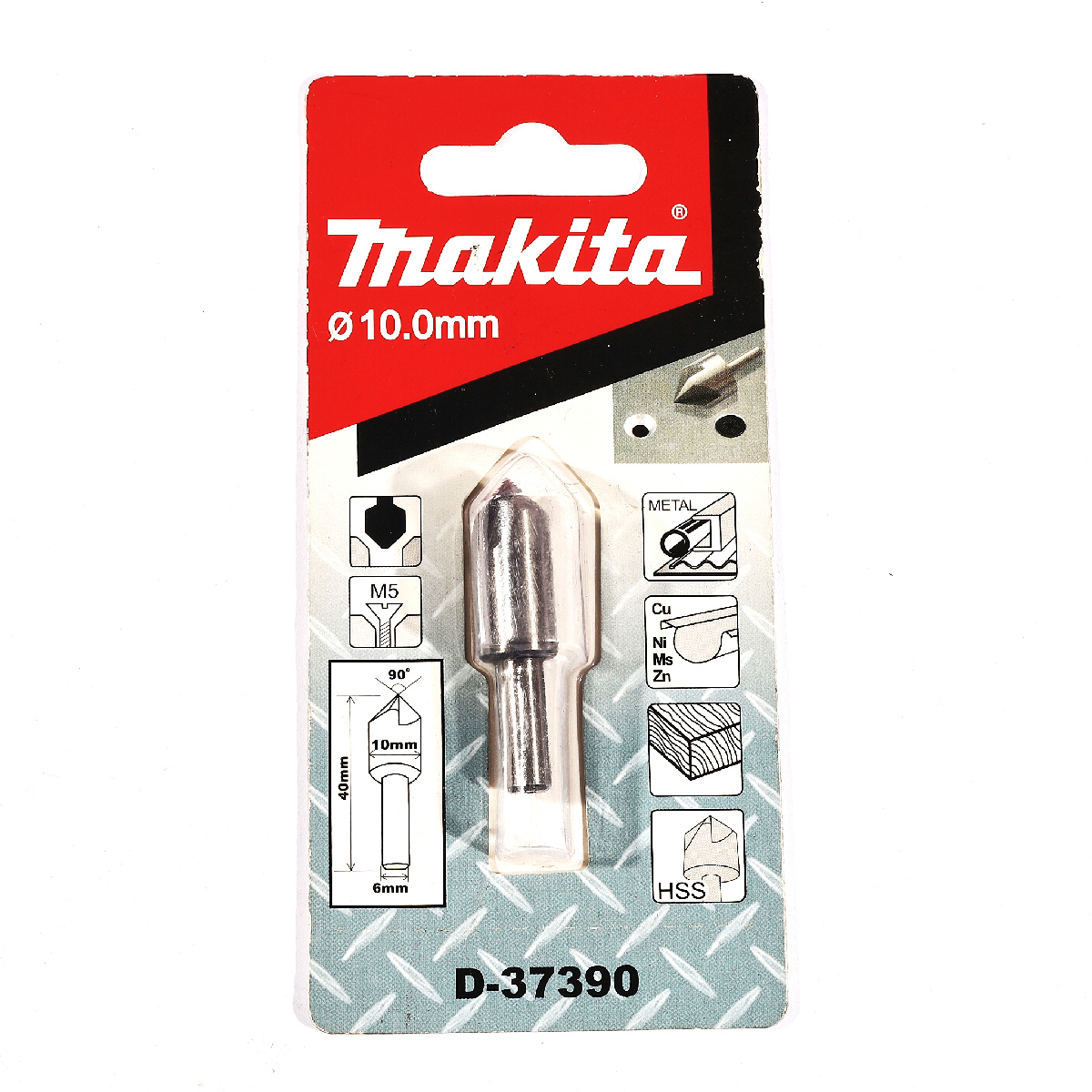 D-37390 ดอก COUNTERSINK 10MM 90 องศา