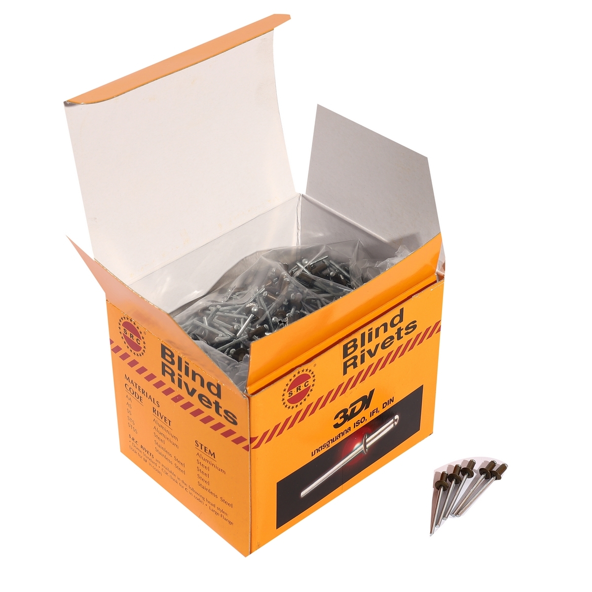 รีเวท สีชา 4-2 (1,000 PCS)