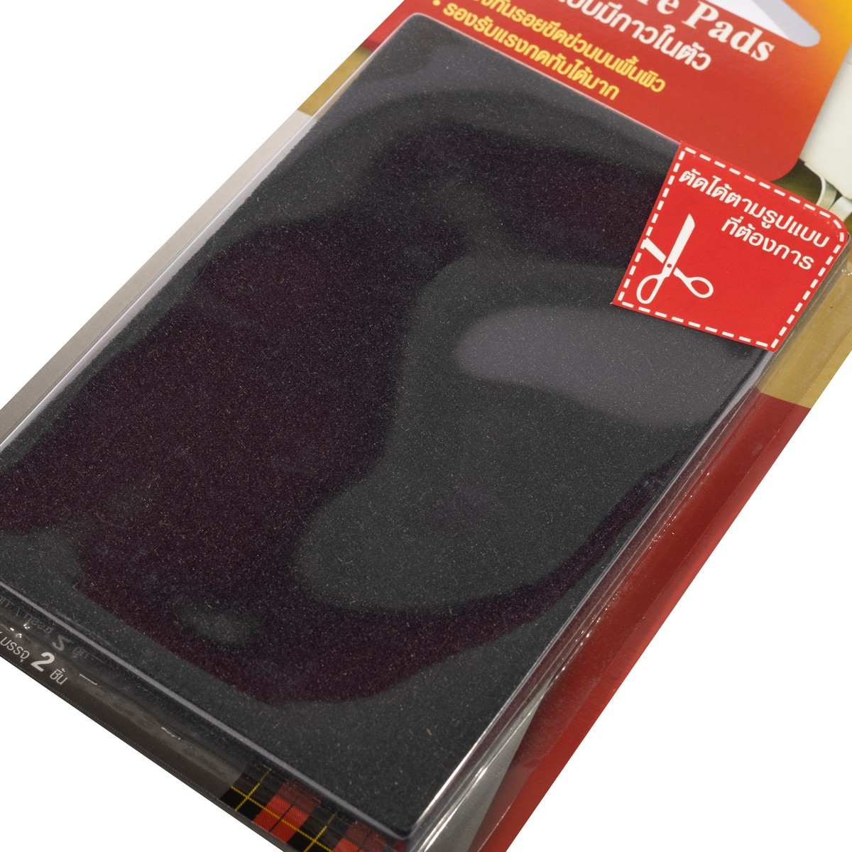 สักหลาดแบบมีกาว 100X150MM สีดำ (เหลี่ยม)