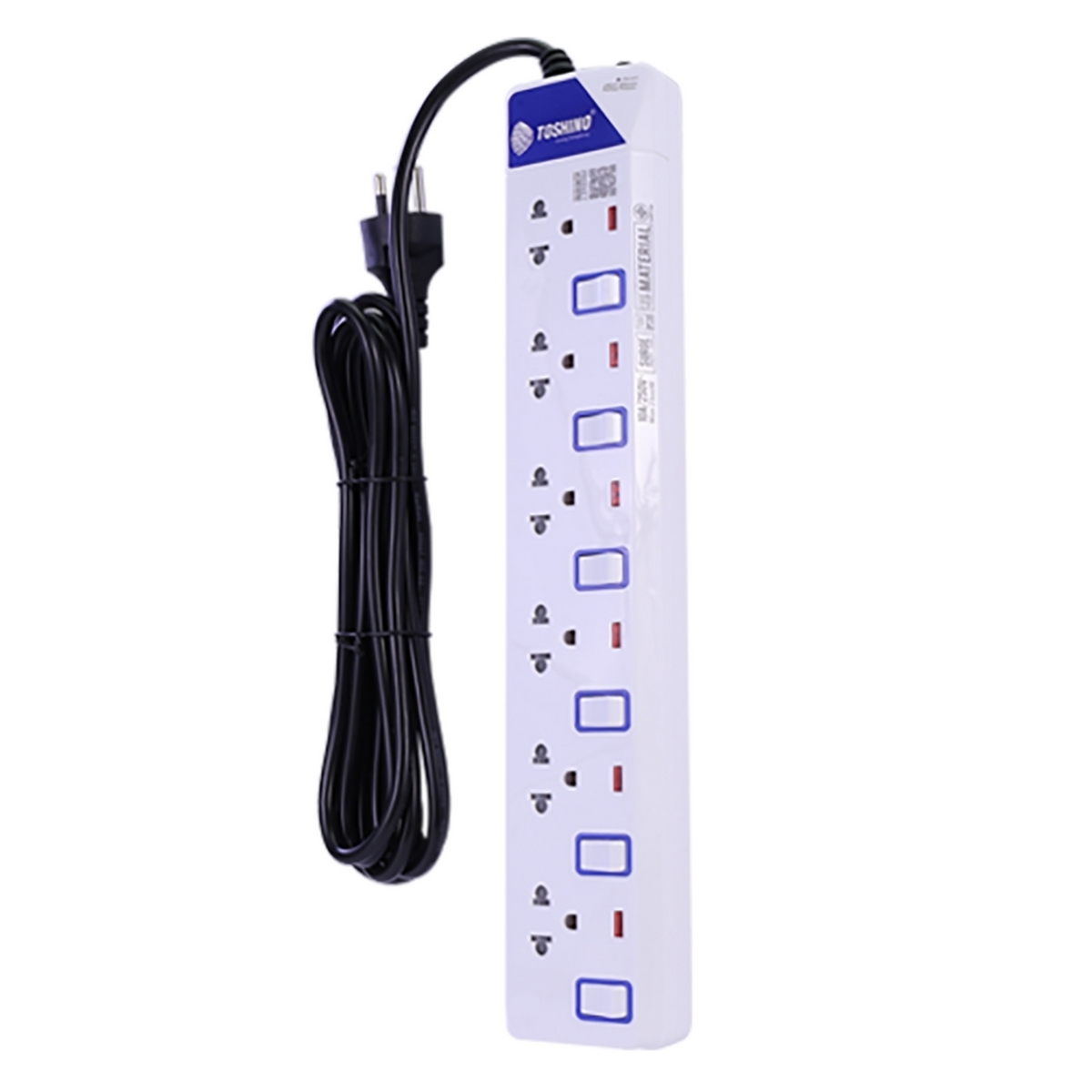 ET-9165M ปลั๊กรางไฟ 6สวิตช์ 6ช่อง 5เมตร