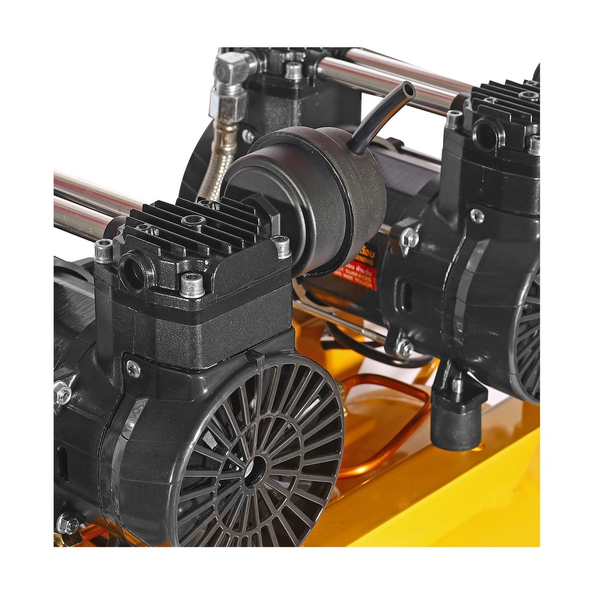 ปั๊มลมออยล์ฟรี 1500W(2P) - 2หัว - 50L