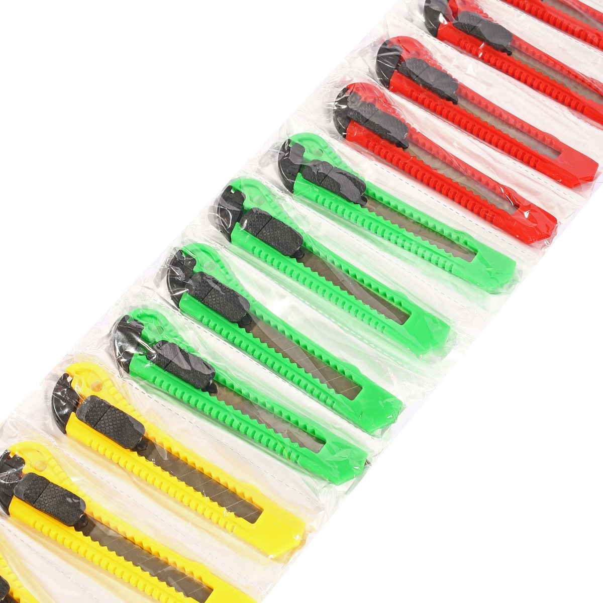 D1004 มีดคัตเตอร์ 18 MM คละสี (12PCS/โหล