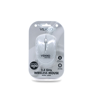 WM02 เมาส์ไร้สาย สีเทาพาสเทล