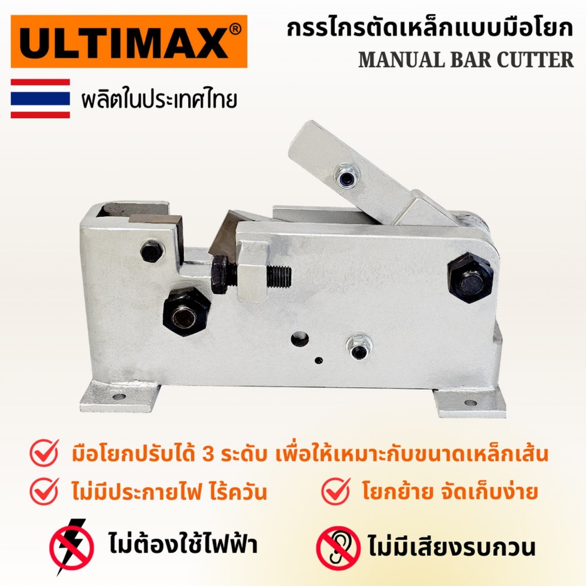 MAX-CUT28 กรรไกรตัดเหล็กแบบมือโยก 25MM.