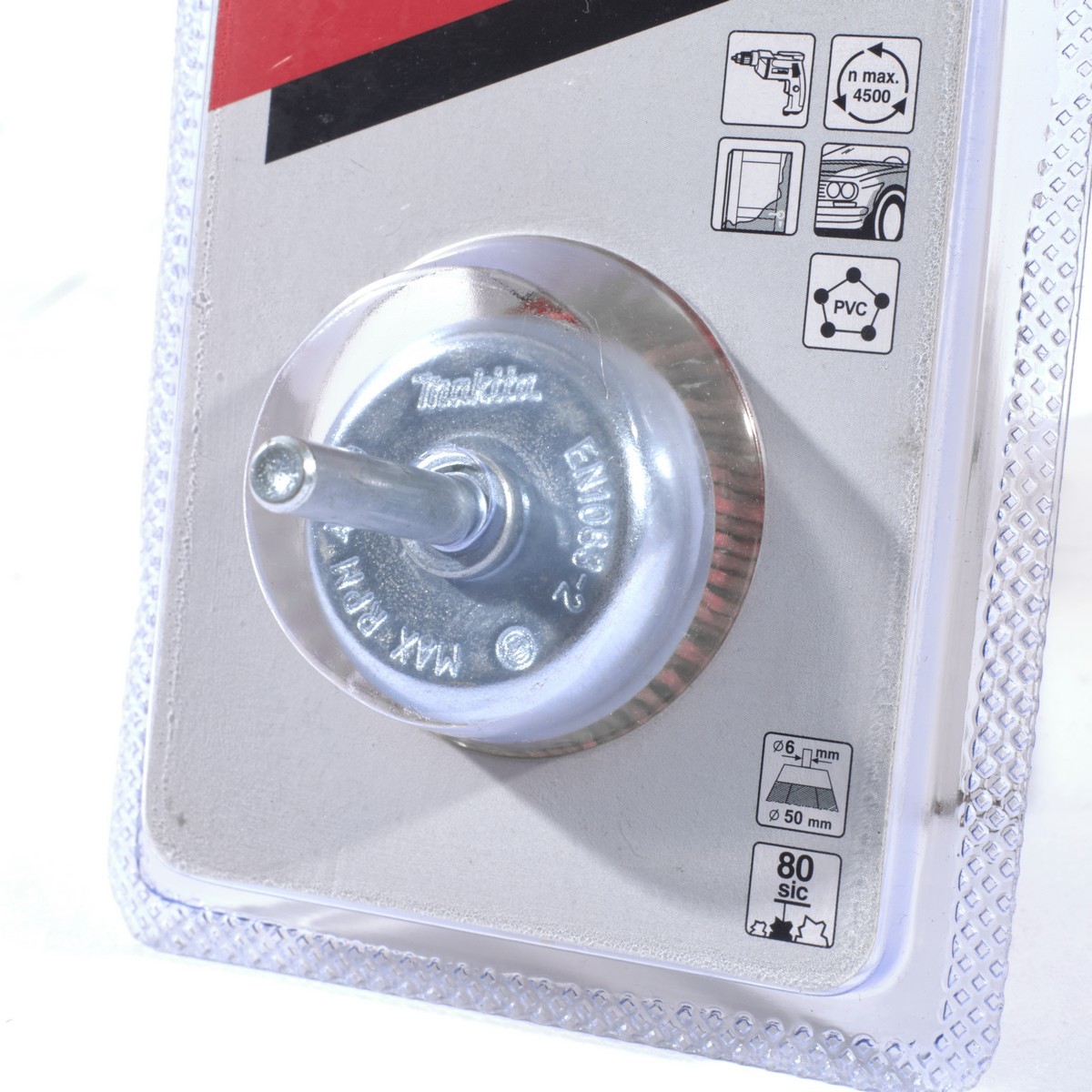D-45509 แปรงไนลอนถ้วย-หยาบ(สีส้ม) 50 MM