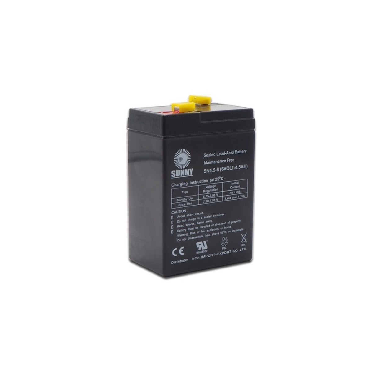 แบตเตอรี่แห้ง รุ่น SN4.5-6 ขนาด 6V-4.5AH
