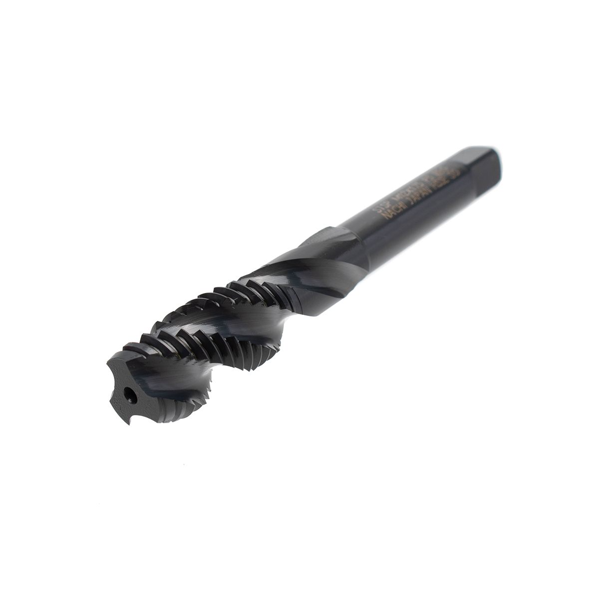 L6866_M12X1.75R ดอกต๊าปร่องเกลียวสีดำ