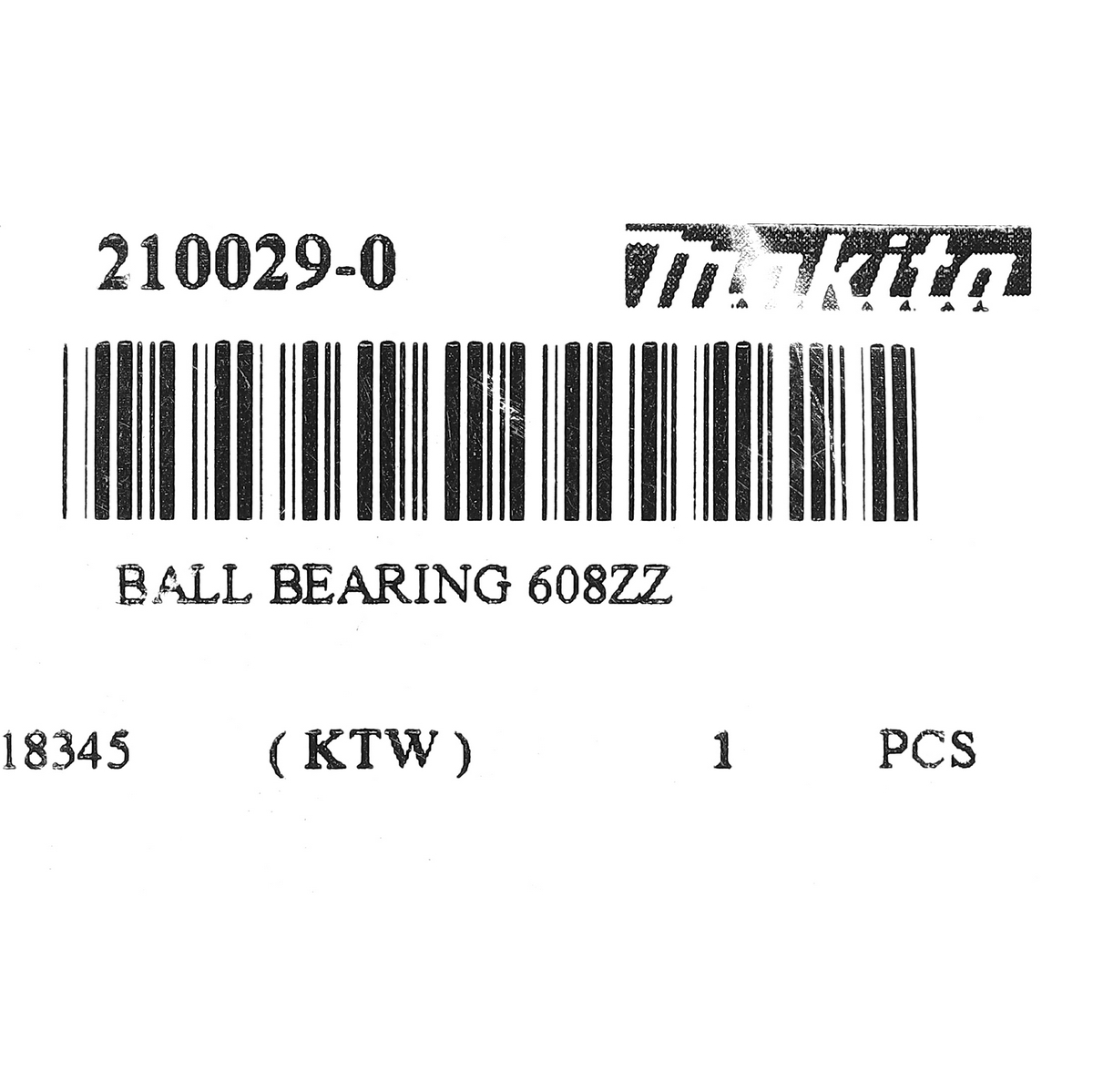 อะไหล่ M8600X3B#48 BALL BEARING 608ZZ
