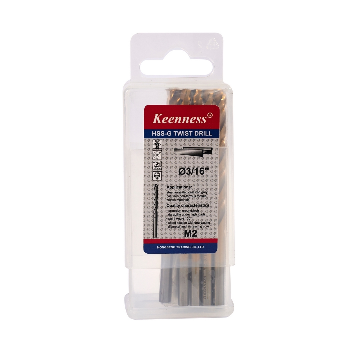 HSS-G ดอกสว่านไฮสปีด 3/16 (5MM.) 10 PCS