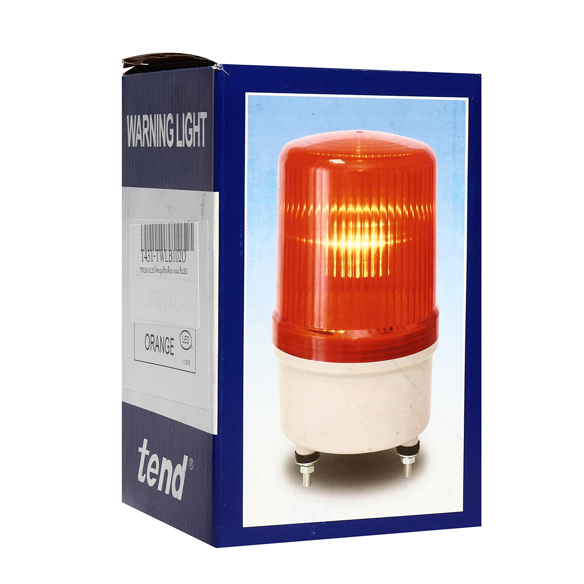 TWLB-10L2Oไฟหมุนเสียงเตือน100มม.ส้มLED