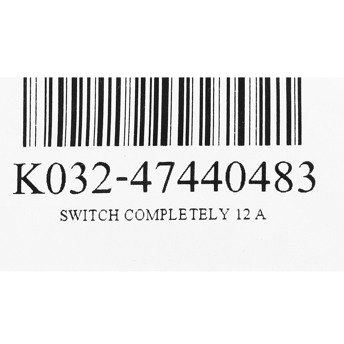 SWITCH COMPLETELY 12 A