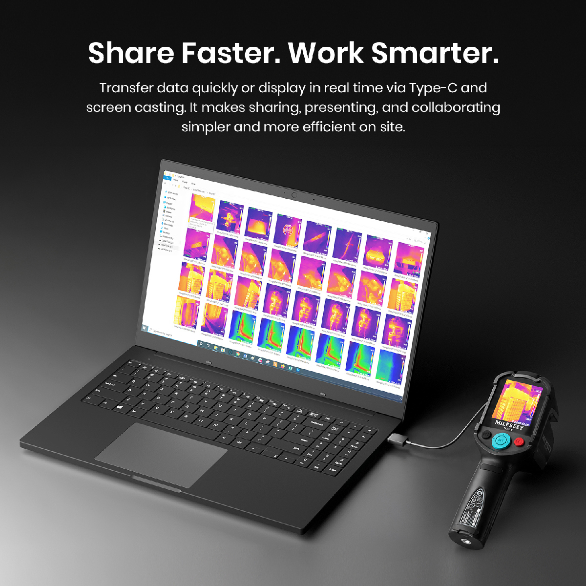 TR10 PRO กล้องถ่ายภาพความร้อน 160X120PX