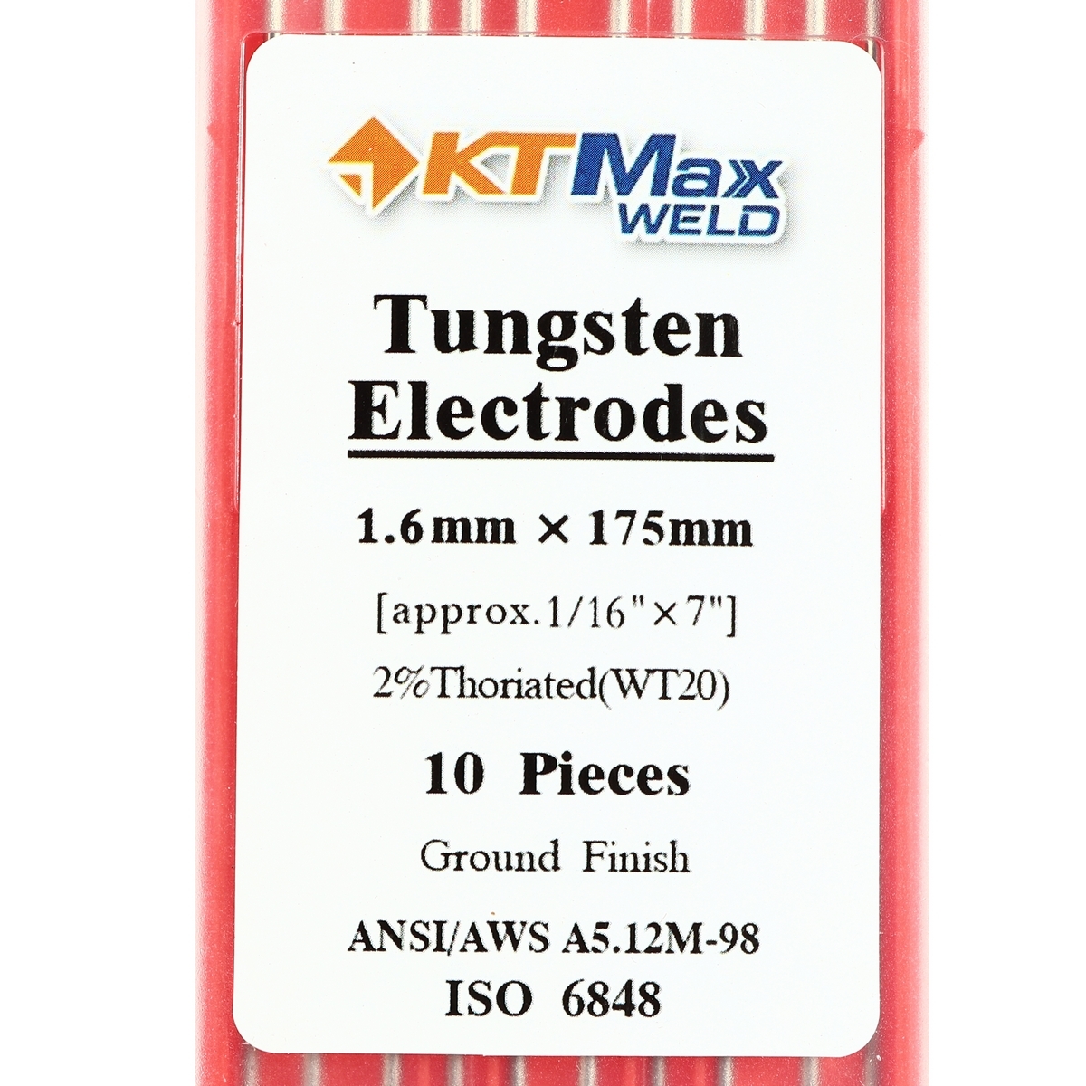 ลวดทังสเตนสีแดง (WT20) 1.6MM(10PCS/1PAC)