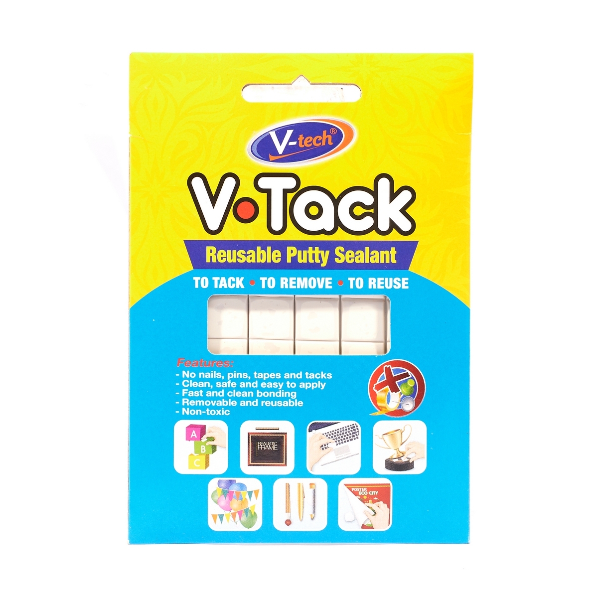 VT-921 V-TACK กาวดินน้ำมันแบบ REUSABLE