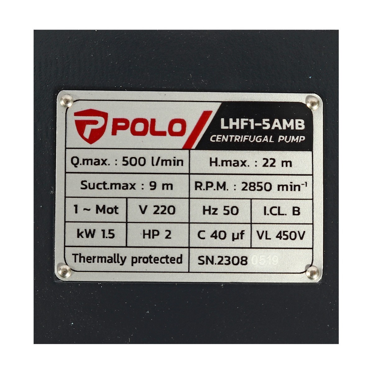 LHF1-5AMB ปั๊มหอยโข่ง 2HP 2