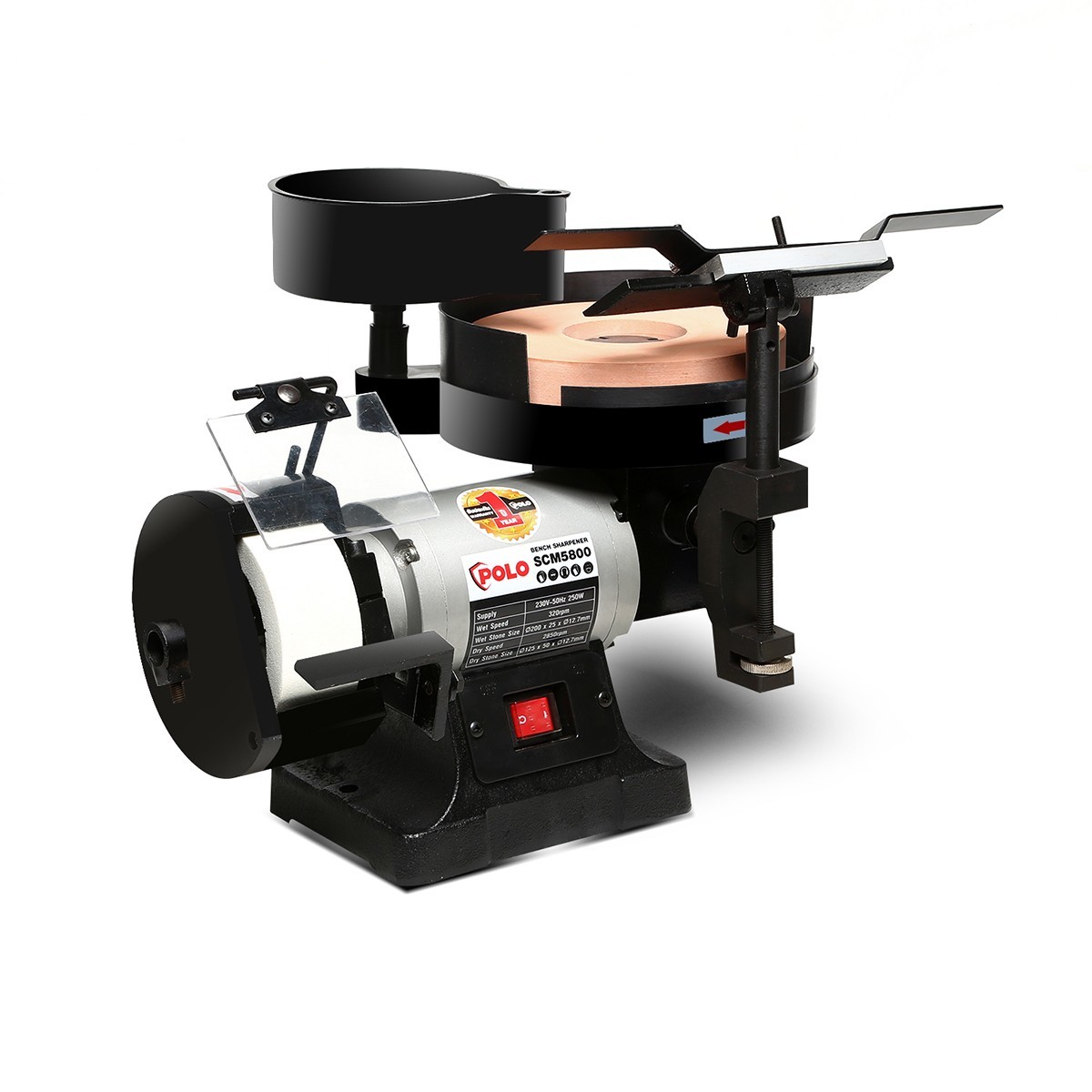 /KT SCM5800 มอเตอร์หินไฟ+ลับใบกบ(1/3 HP)
