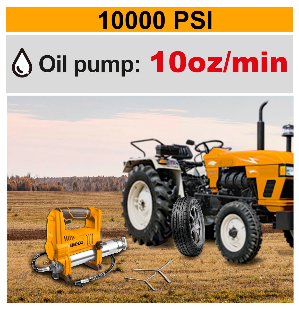 20V เครื่องอัดจารบี ไร้สาย -เครื่องเปล่า