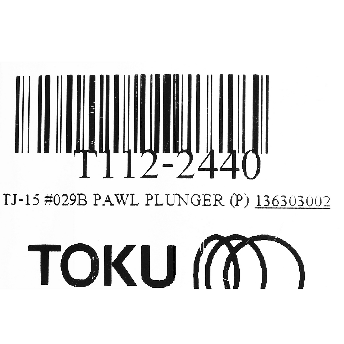 TJ-15 #029B PAWL PLUNGER (P)