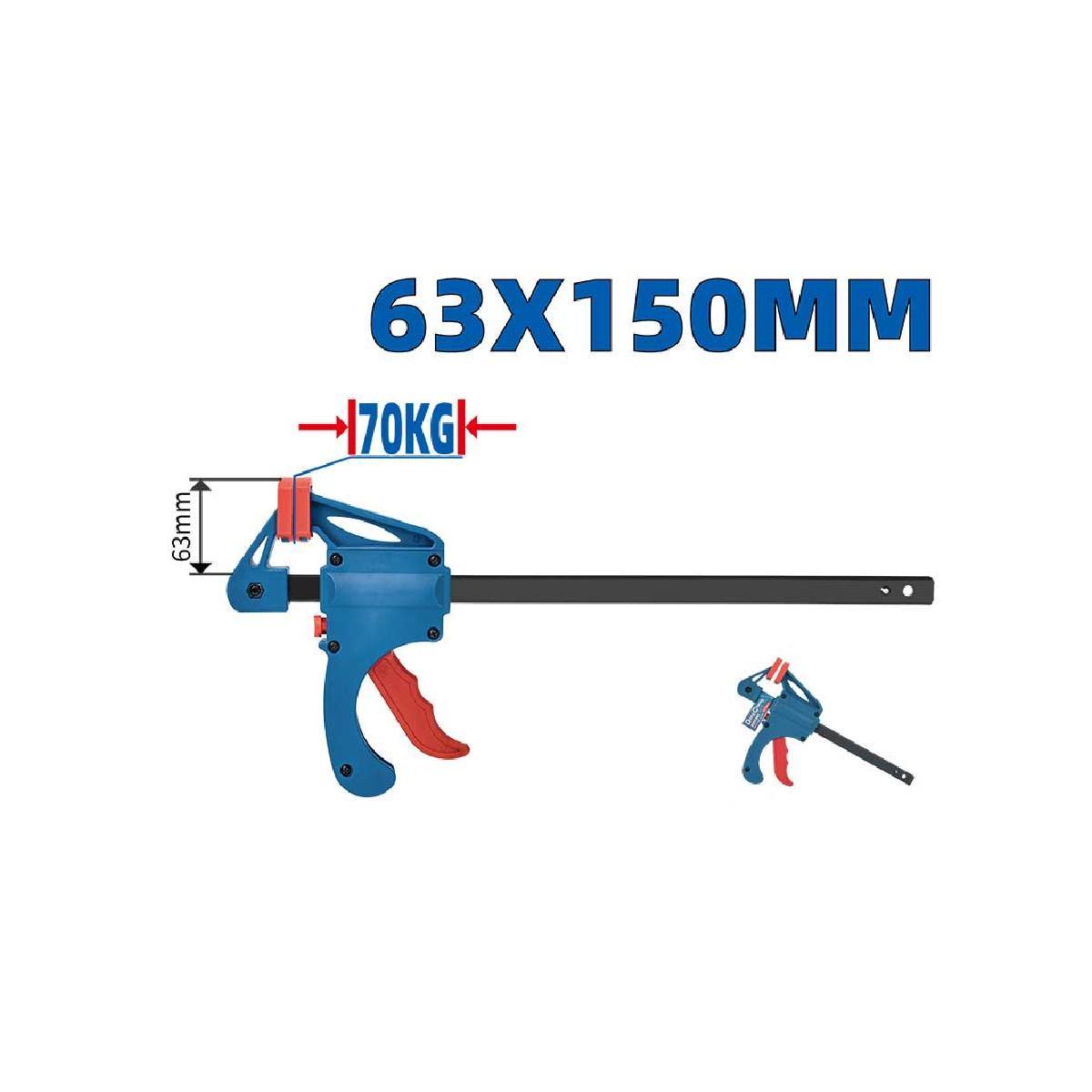 แคลมป์จับชิ้นงาน เลื่นเร็ว - 63X150MM