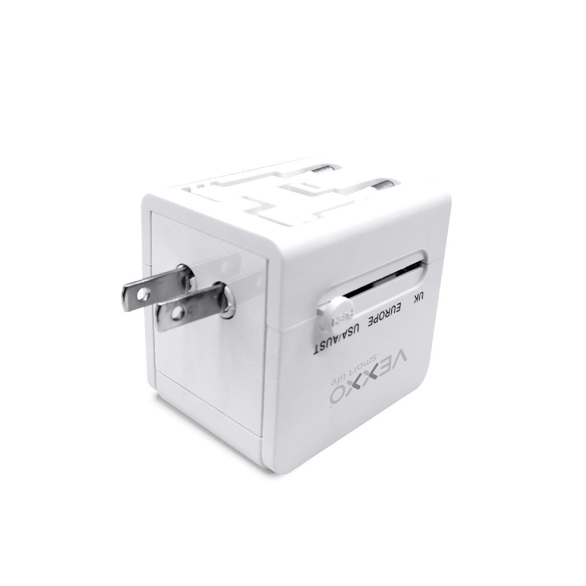VAP-TC10W หัวปลั๊กแปลง 4IN1 USB 10Aสีขาว