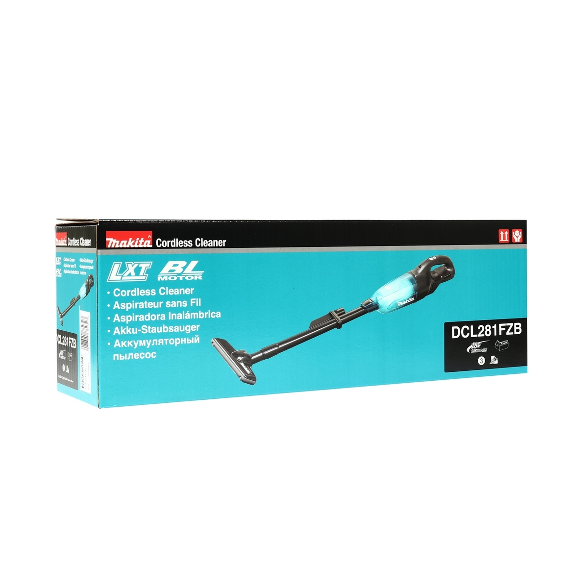 DCL281FZB ดูดฝุ่น 18V-BL สีดำ+ใส /3SP