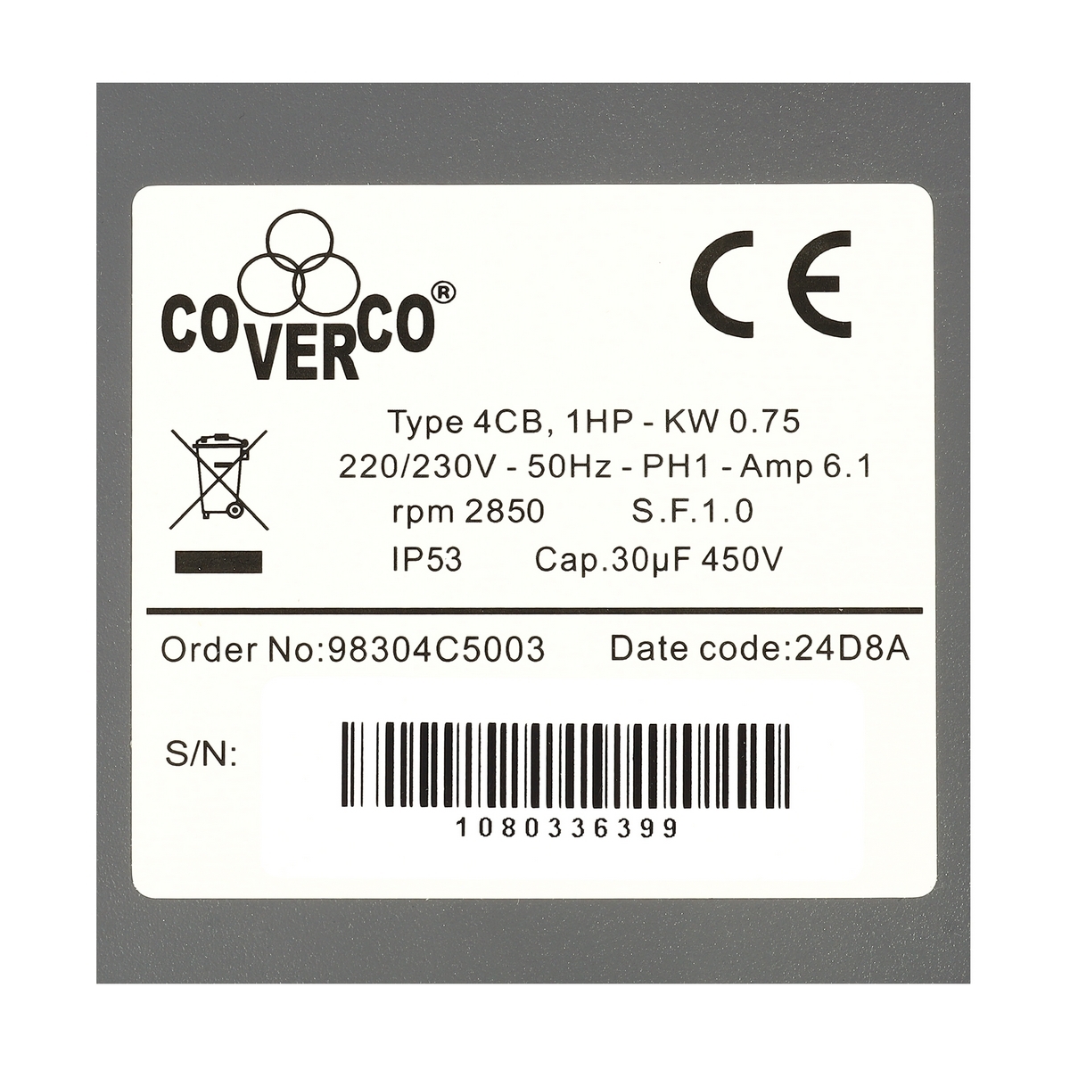 กล่องคอนโทรล CB3W 1HP 220V 50HZ