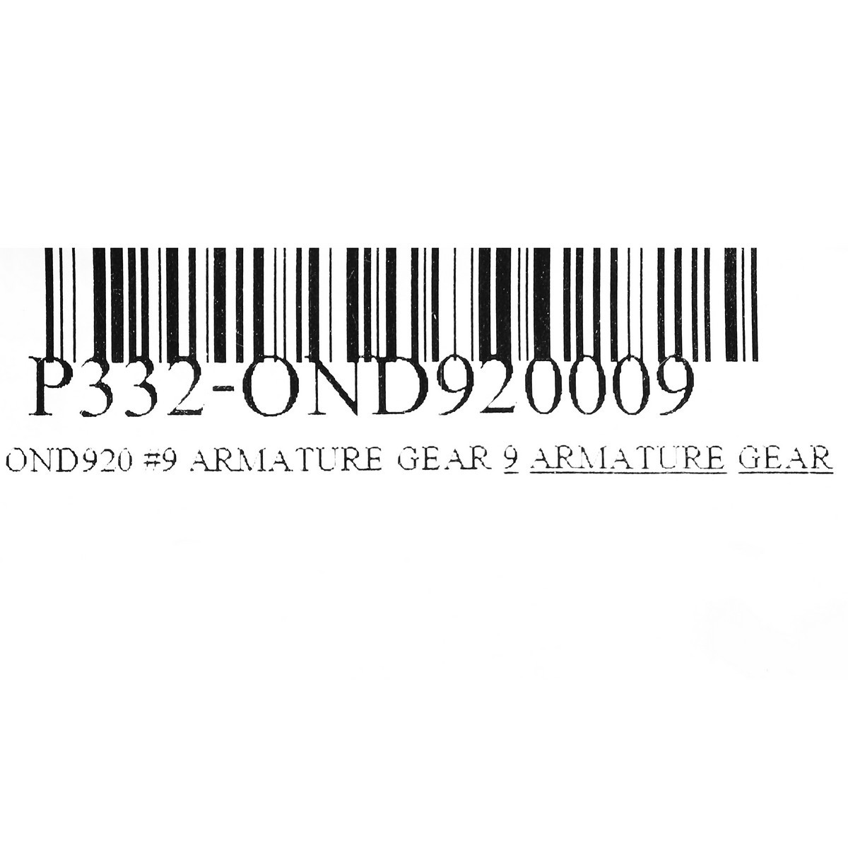 อะไหล่ OND920 #9 ARMATURE GEAR