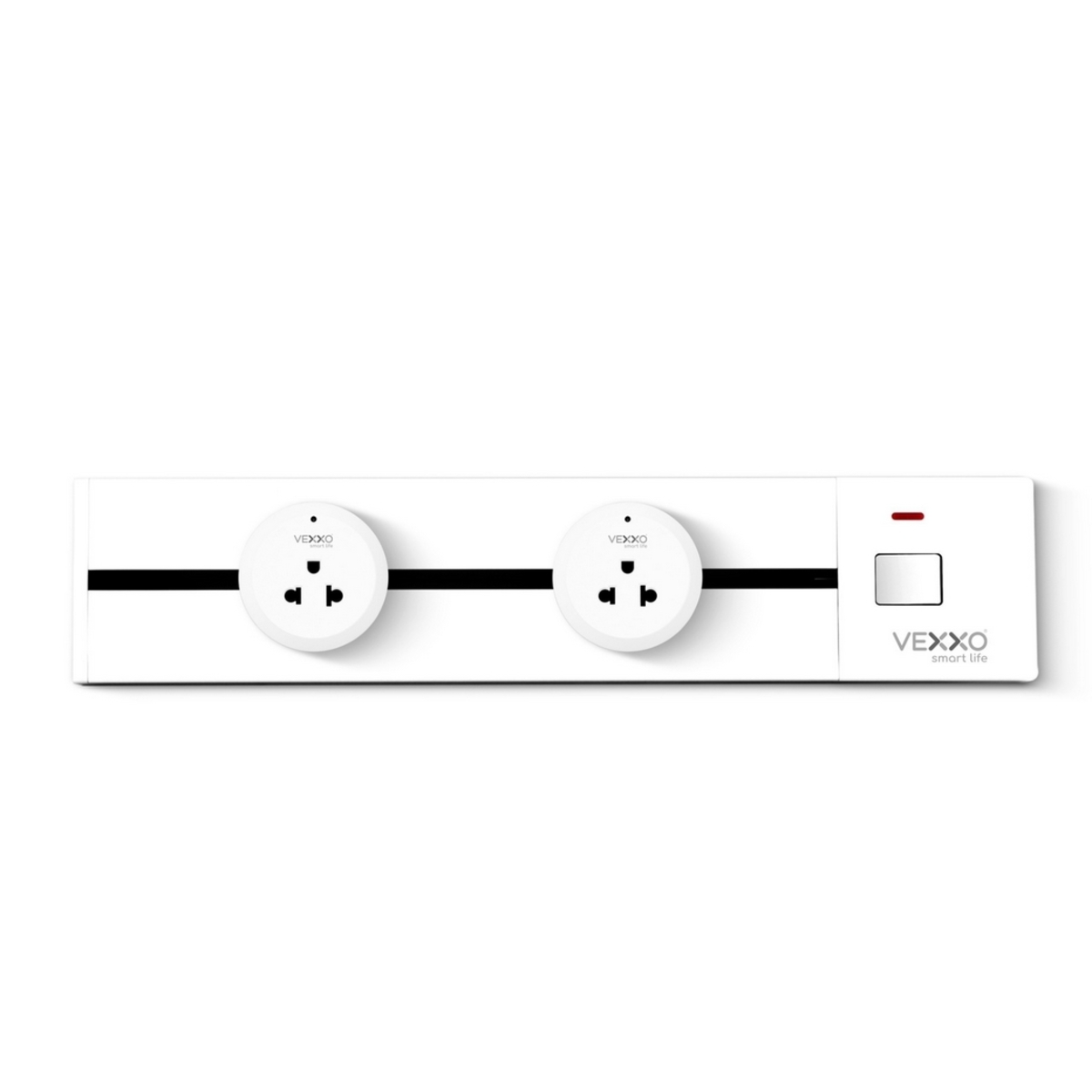 PWB1-4200 ชุดรางไฟ เต้ารับ2ชิ้น 40ซม ขาว