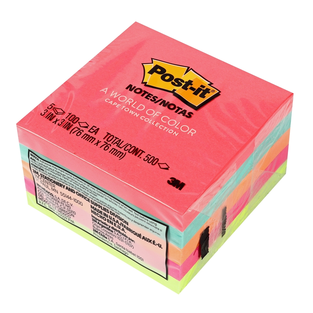 โพสต์-อิท 654-5PK คละสี 3X3