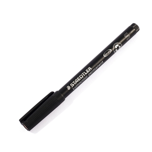 313-9 ปากกาเขียนแผ่นใส 0.4 มม.(S) สีดำ