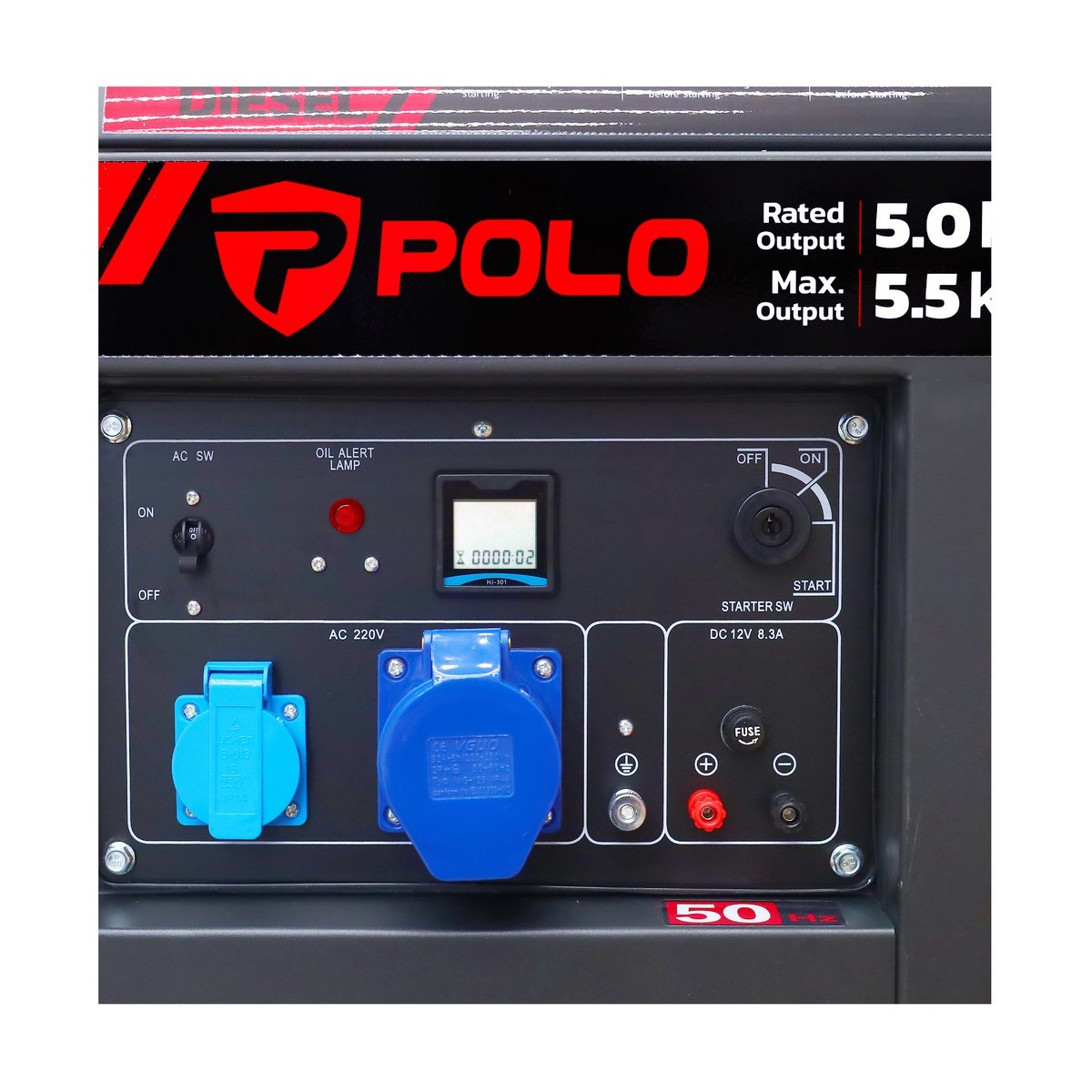 PDX7500E เครื่องปั่นไฟดีเซล 5.5 KW