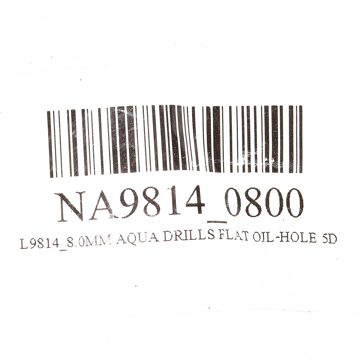L9814_8.0MM AQUA DRILLS FLAT OIL-HOLE 5D