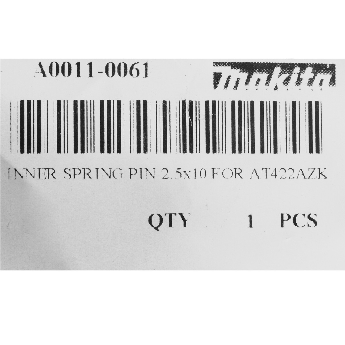 อะไหล่AT1022AZ#44 INNER SPRING PIN2.5X10
