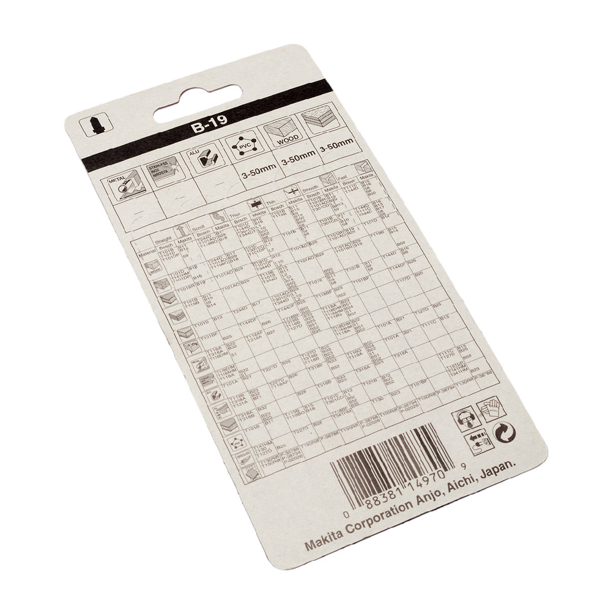 ใบเลื่อยจิกซอ B-19 (5ใบ/1PAC) A-85715
