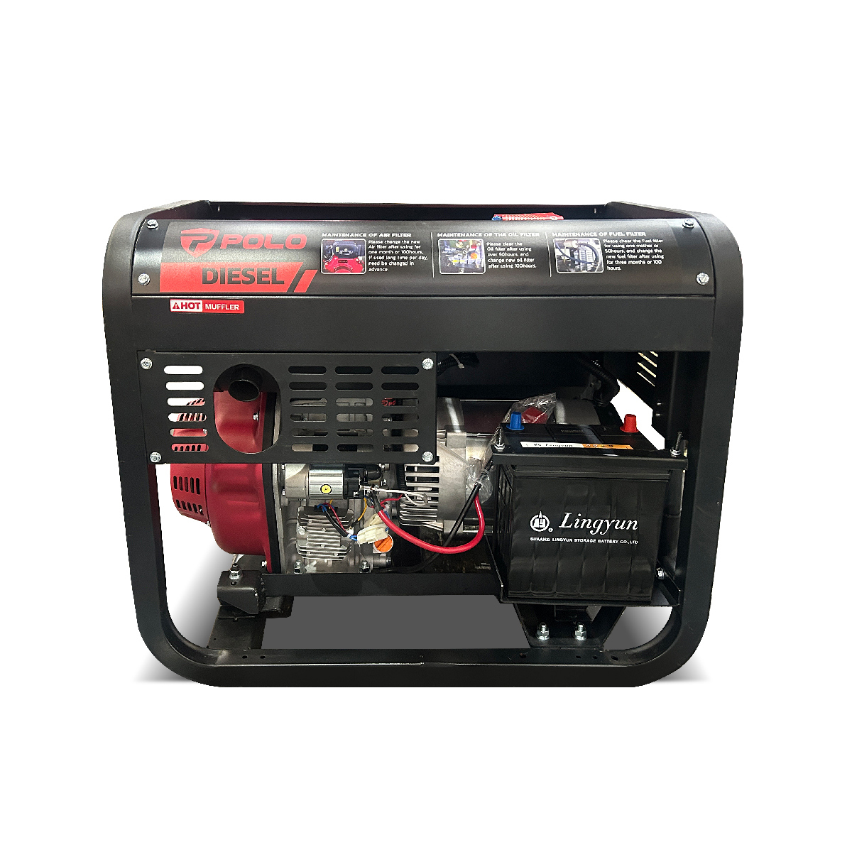 PDX9500E เครื่องปั่นไฟดีเซล 7.5 KW