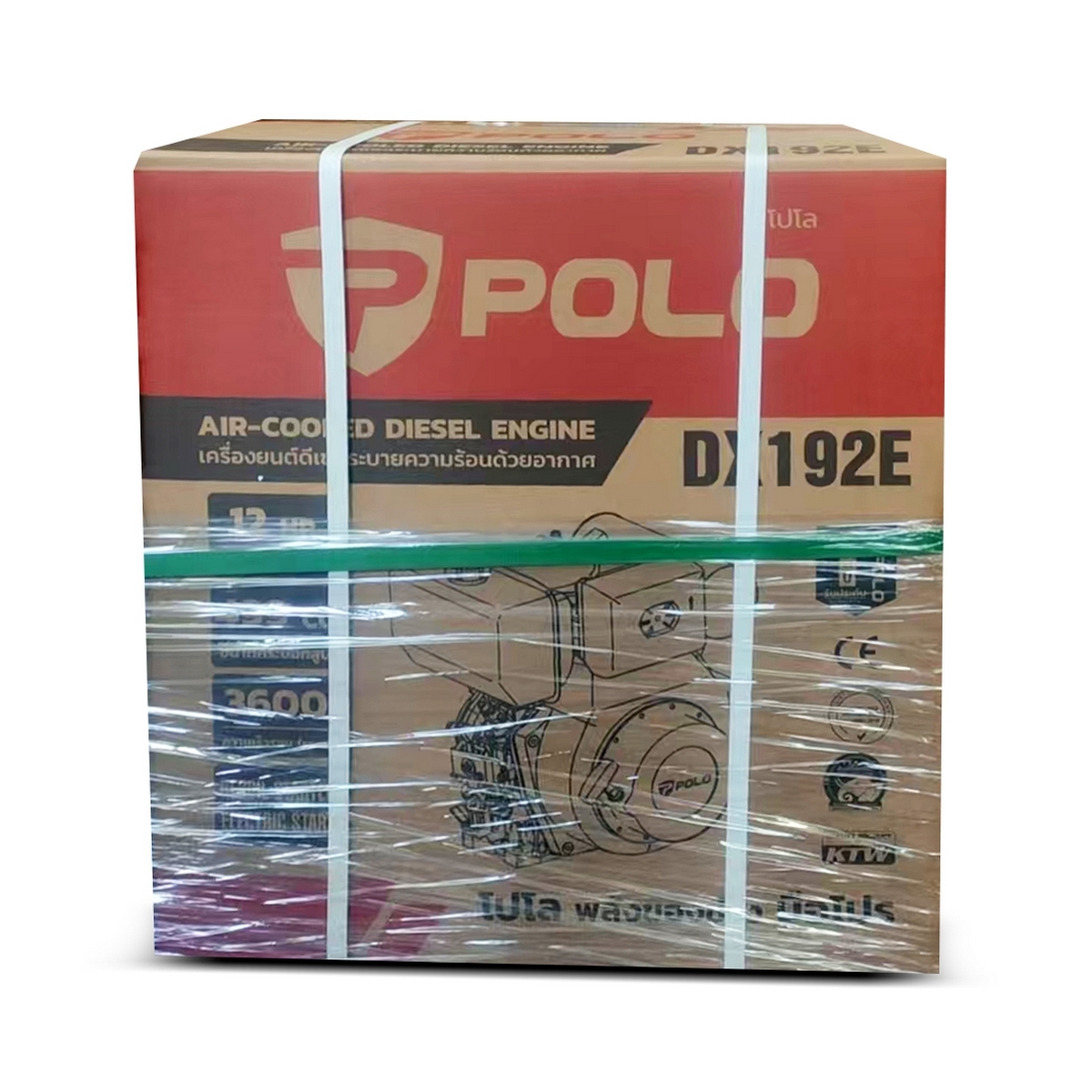 DX192E เครื่องยนต์ดีเซลสตาร์ทไฟฟ้า12.0HP