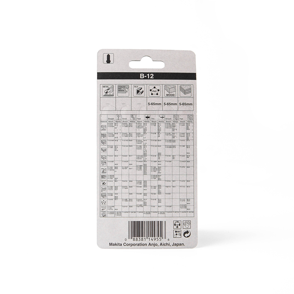 ใบเลื่อยจิกซอ B-12 (5ใบ/1PAC) A-85640