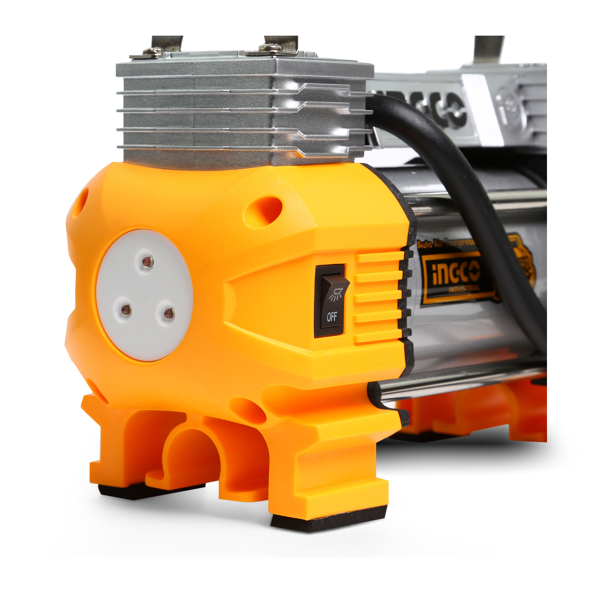 AAC2508 ปั๊มลมมินิ 12V-18A เสียบรถยนตร์