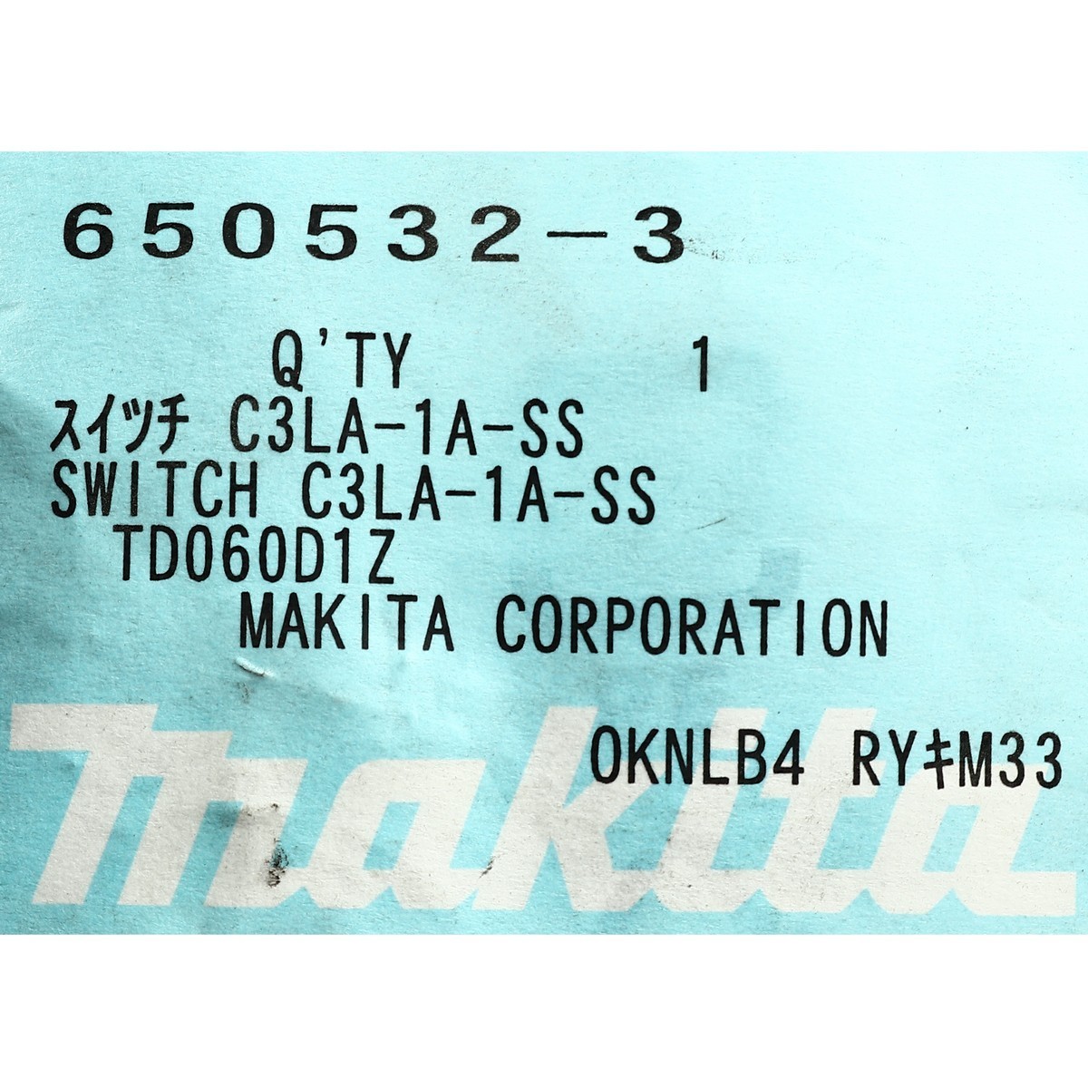 อะไหล่BTD060#4-2 SWITCH C3LA-1A-SS