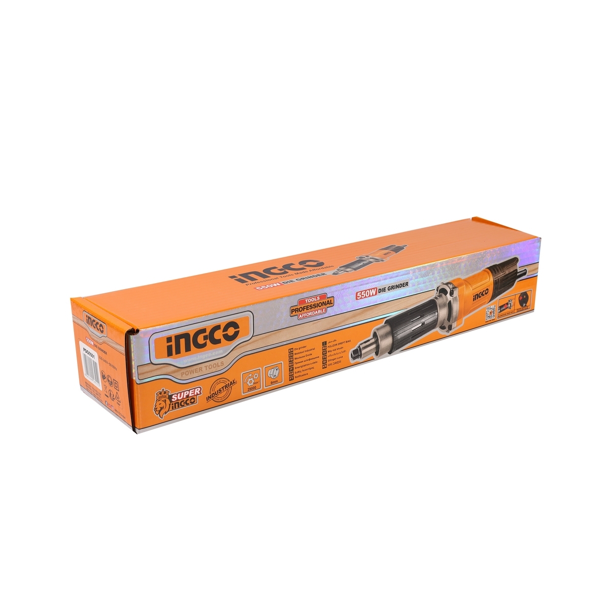 220V เครื่องเจียร์คอตรง 6 มม. 550W.