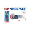 ประแจแอลหัวจีบ (TORX) 9 ชิ้น ยาว