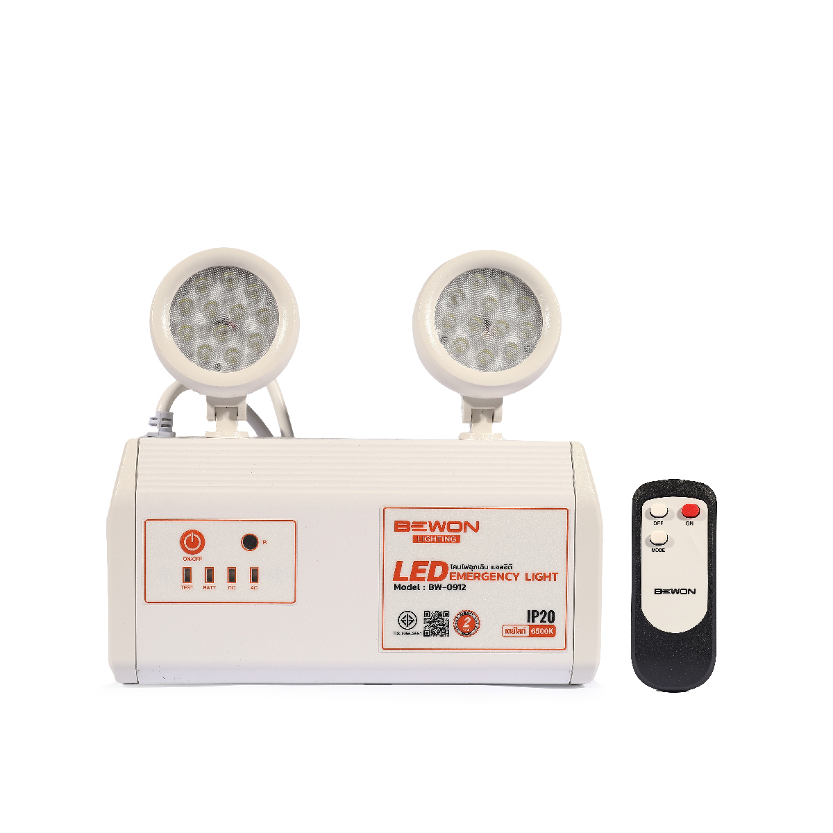 BW-0912 โคมไฟฉุกเฉิน LED 9W (มีรีโมท)