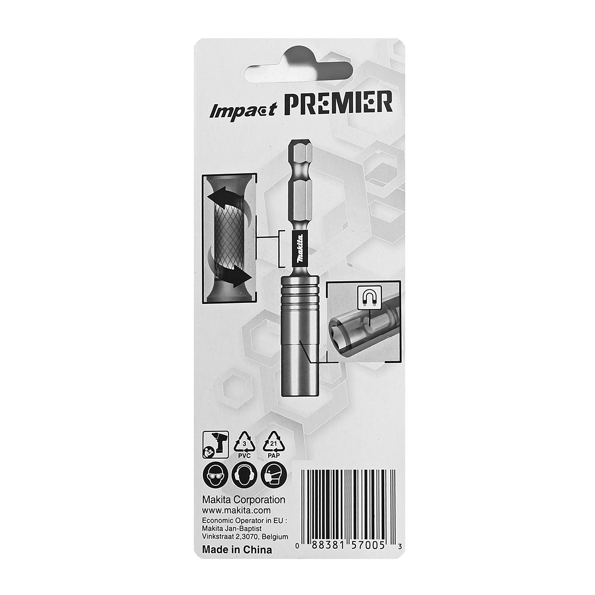 E-03399 แกนจับดอกไขควง แม่เหล็ก PREMIER